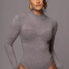 JLUXLABEL Grey Love Signs Bodysuit