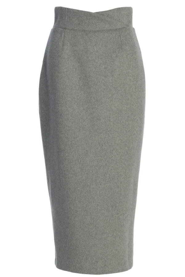 JLUXLABEL Grey Nostalgia High Waist Skirt