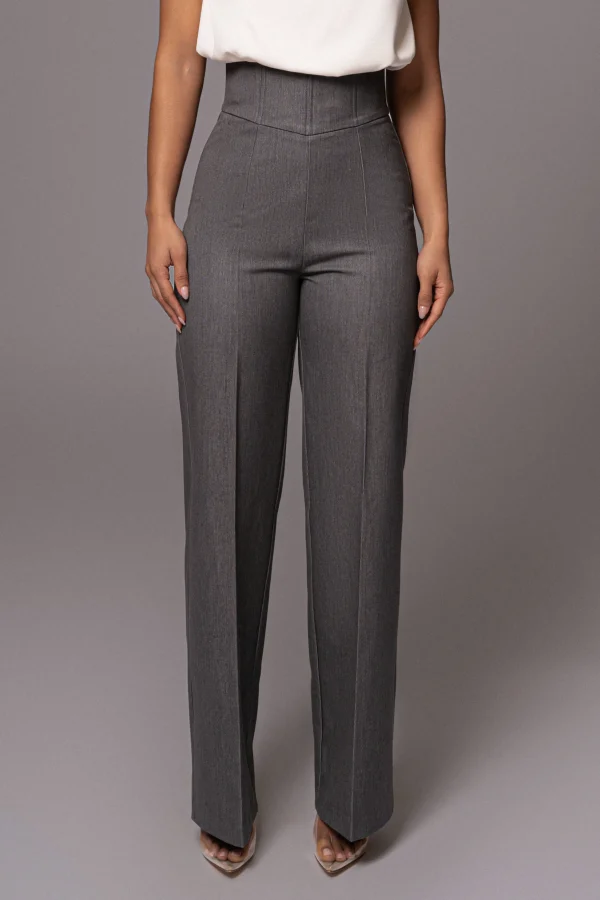 JLUXLABEL Grey Novena Woven Pants