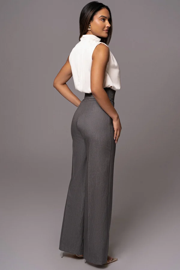 JLUXLABEL Grey Novena Woven Pants