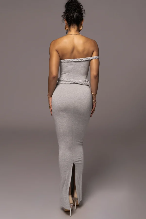 JLUXLABEL Grey One Of One Maxi Dress