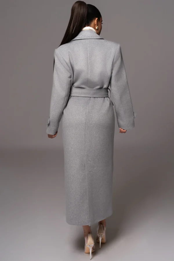 JLUXLABEL Grey Rain Or Shine Longline Coat