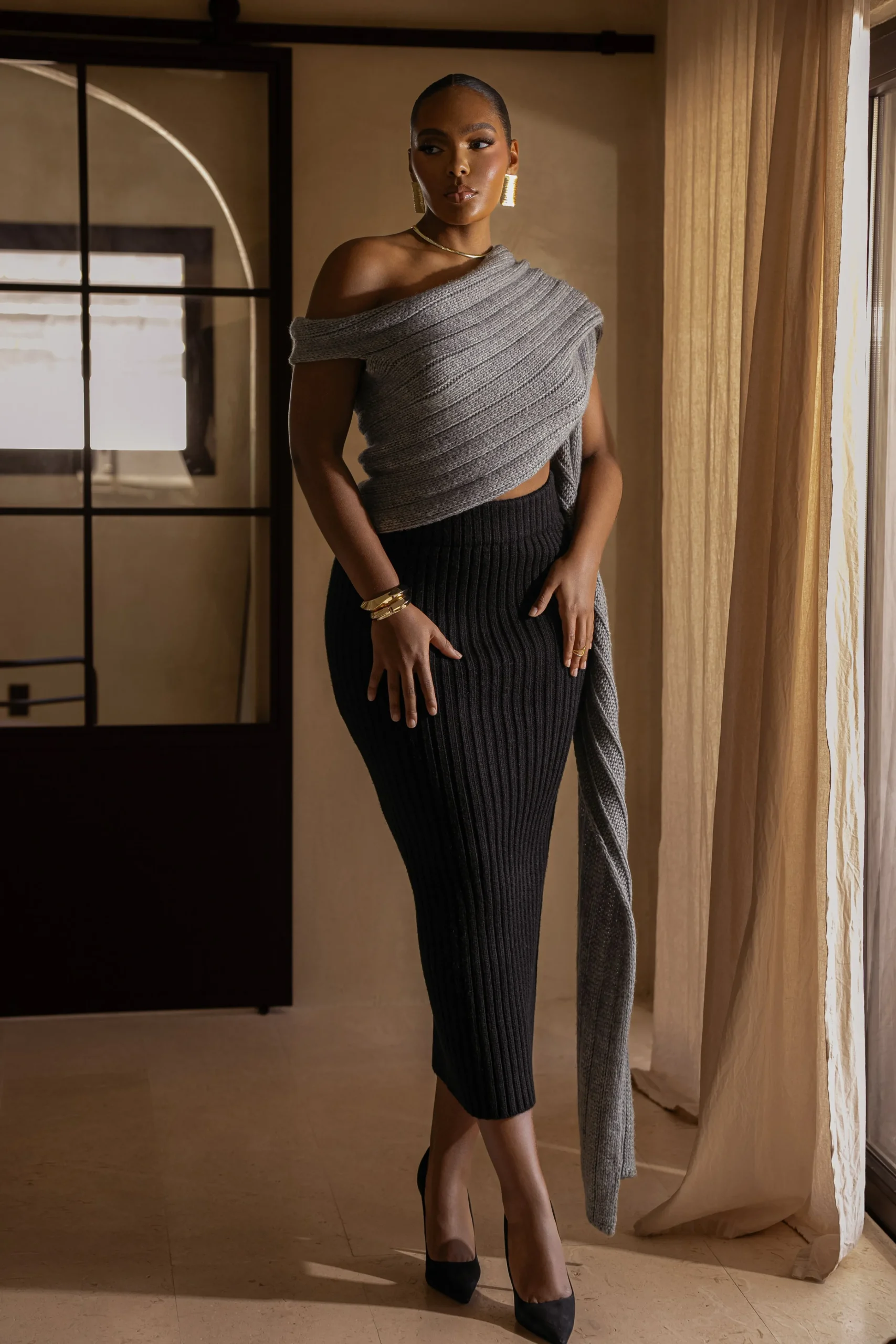grey_soft_life_cable_knit_3.webp JLUXLABEL Grey Soft Life Cable Knit Sweater Top