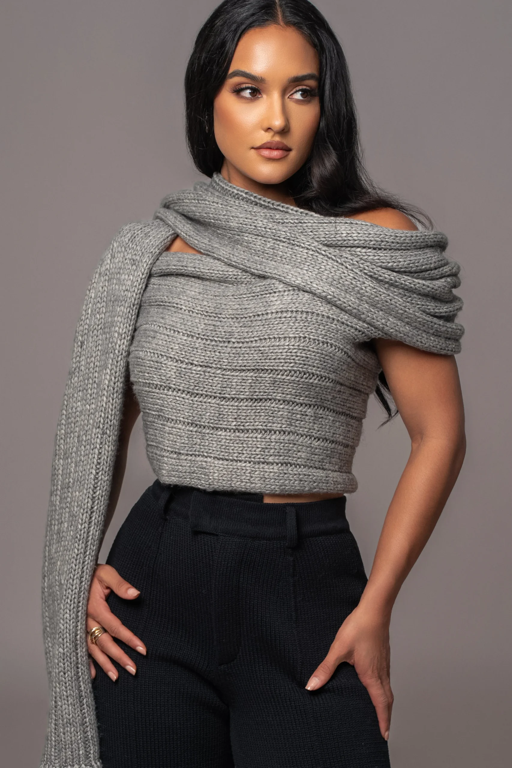grey_soft_life_cable_knit_4.webp JLUXLABEL Grey Soft Life Cable Knit Sweater Top
