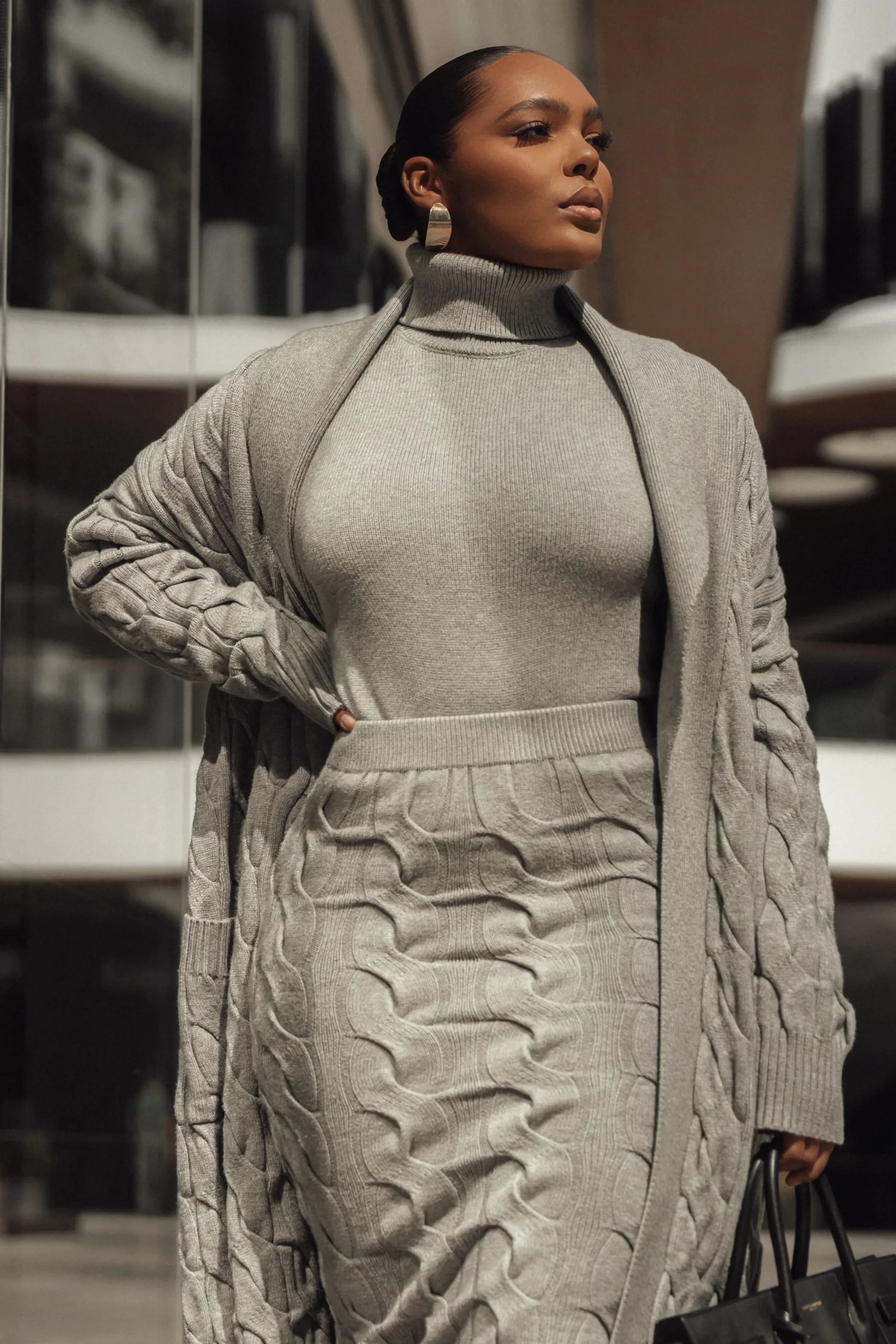 grey_stepping_out_sweater_10.webp JLUXLABEL Grey Stepping Out Sweater Cardigan