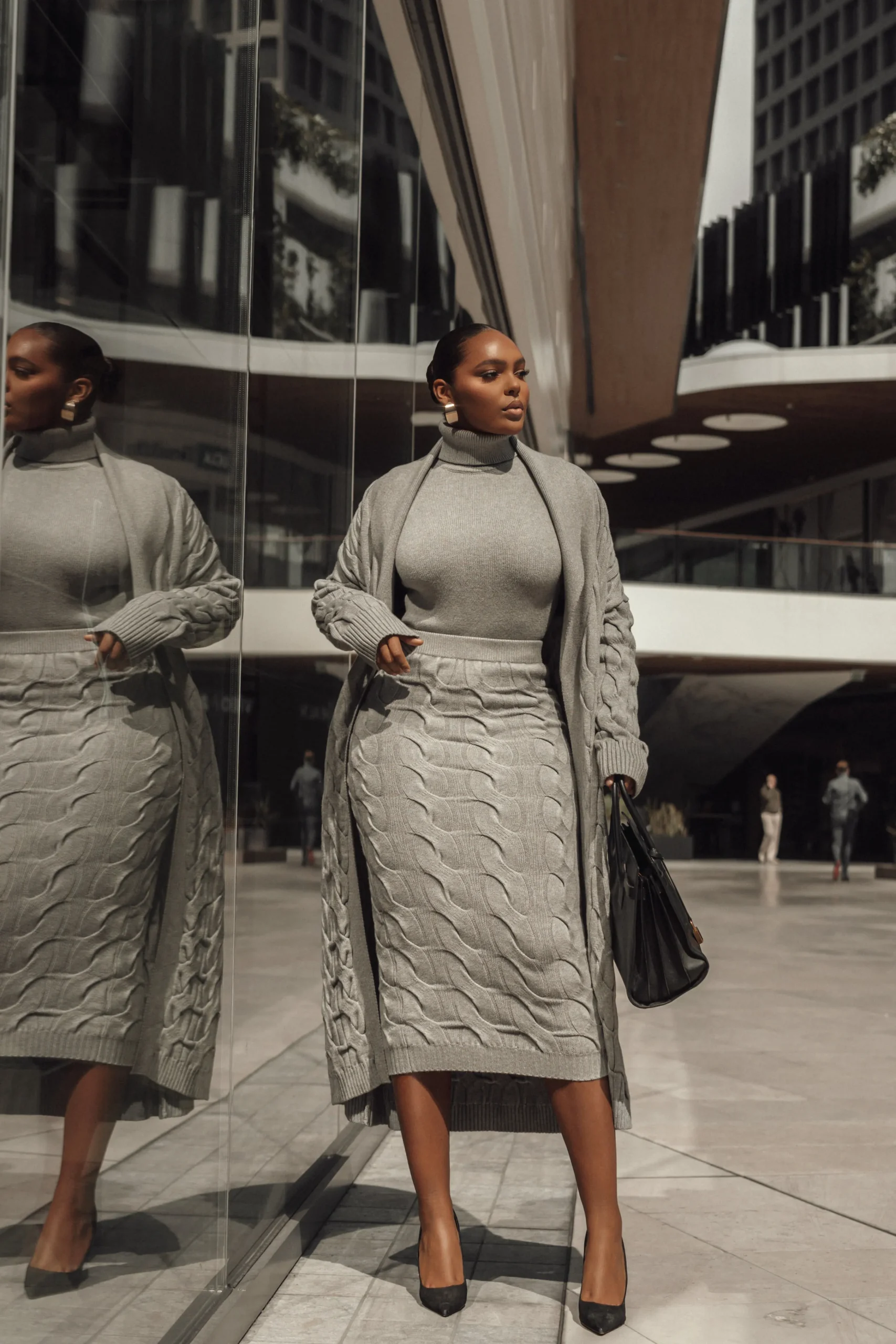 grey_stepping_out_sweater_13.webp JLUXLABEL Grey Stepping Out Sweater Cardigan