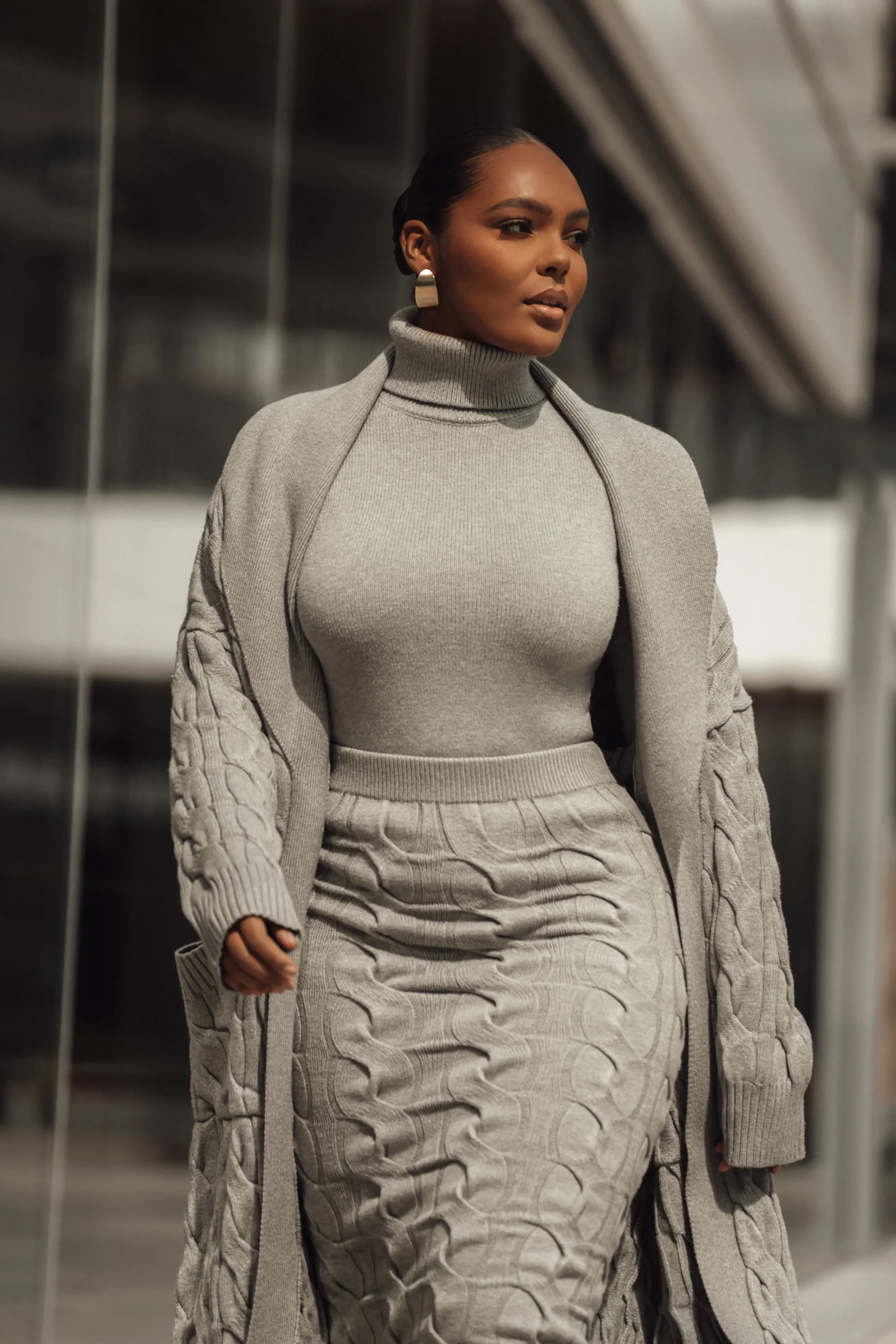 grey_stepping_out_sweater_2.webp JLUXLABEL Grey Stepping Out Sweater Cardigan