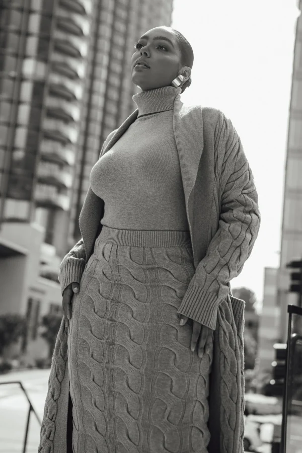 JLUXLABEL Grey Stepping Out Sweater Cardigan
