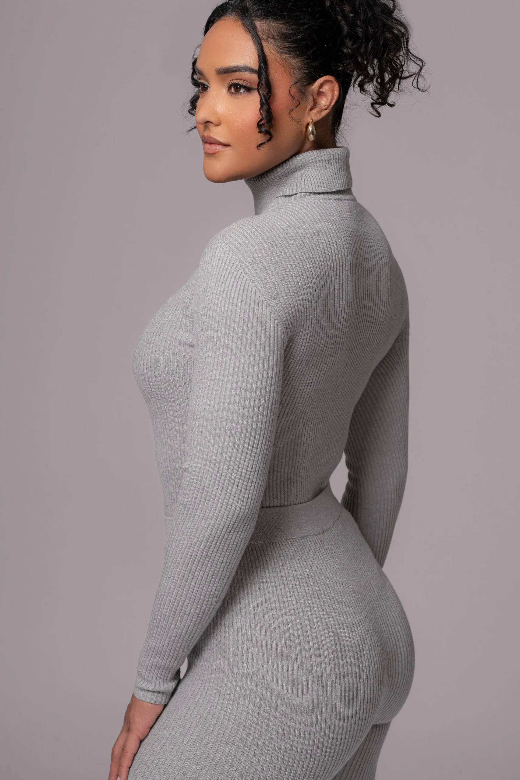 heather_grey_arlett_turtl_9.webp JLUXLABEL Heather Grey Arlett Turtleneck Bodysuit