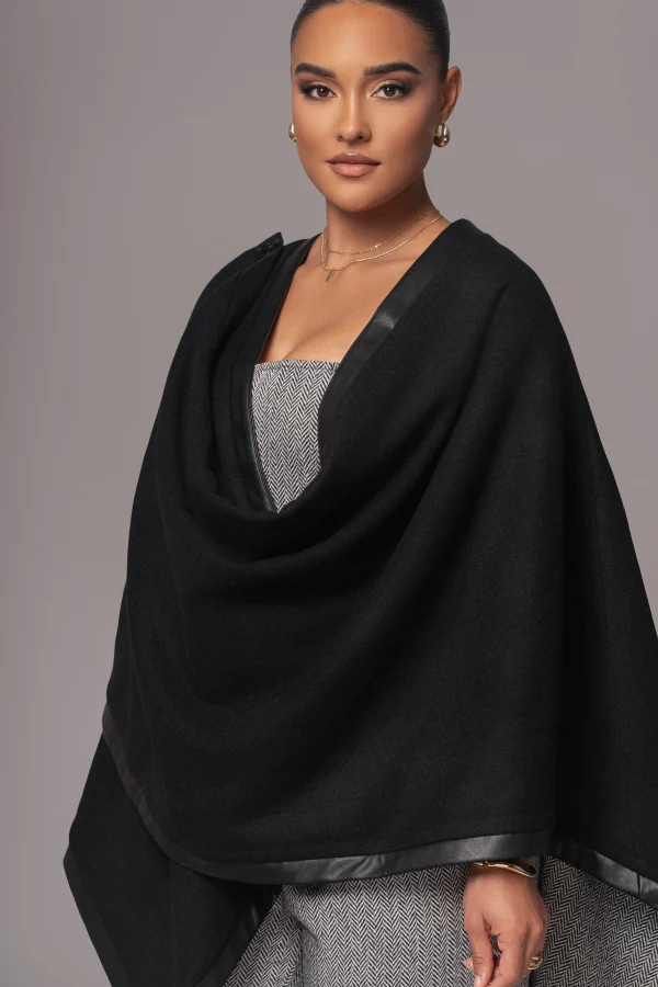 JLUXLABEL Herringbone Reversible Shawl