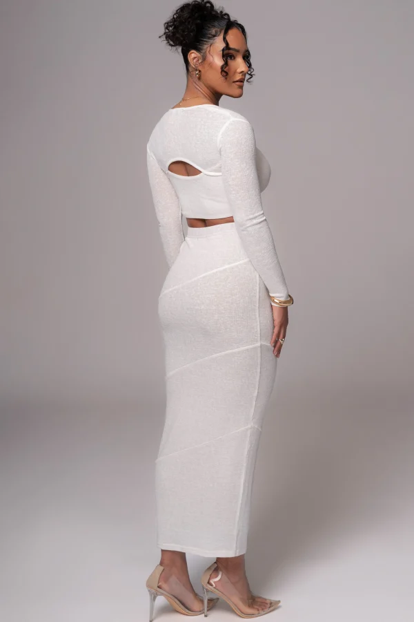 JLUXLABEL Ivory All About You Skirt Set