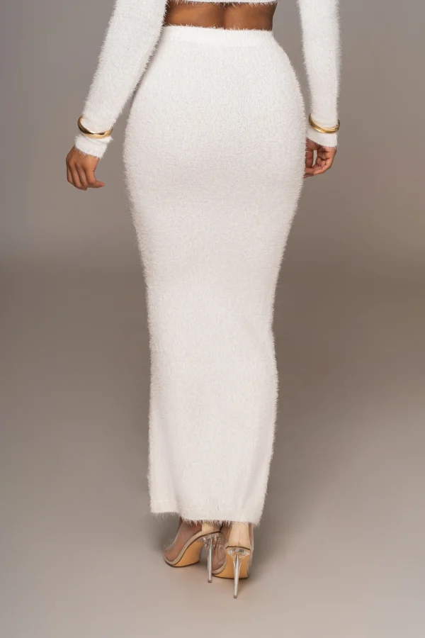 JLUXLABEL Ivory Annette Sweater Knit Skirt Set