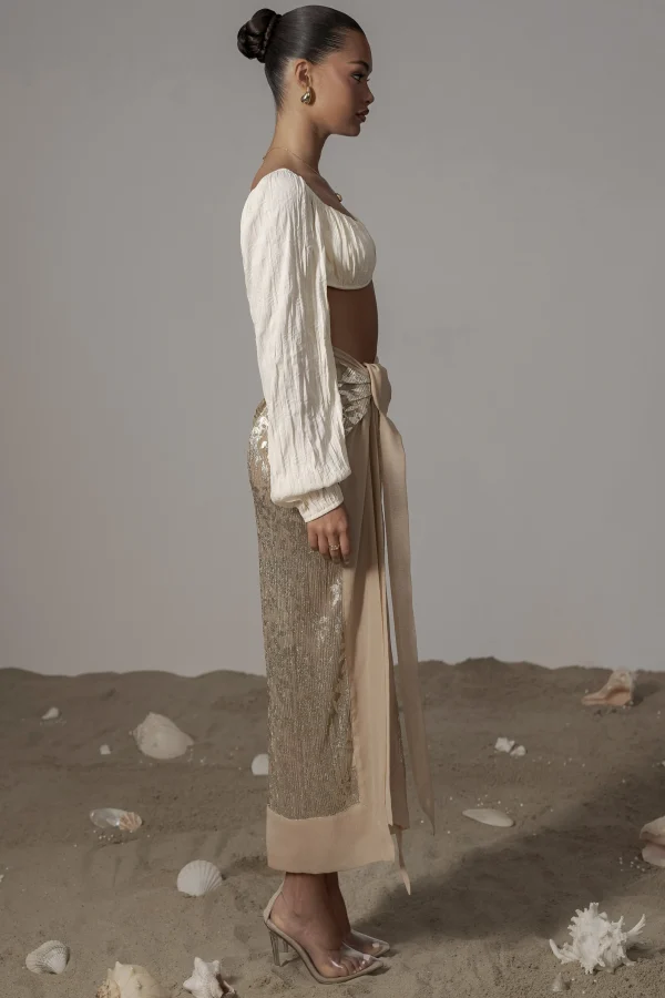 JLUXLABEL Ivory Carey Long Sleeve Top