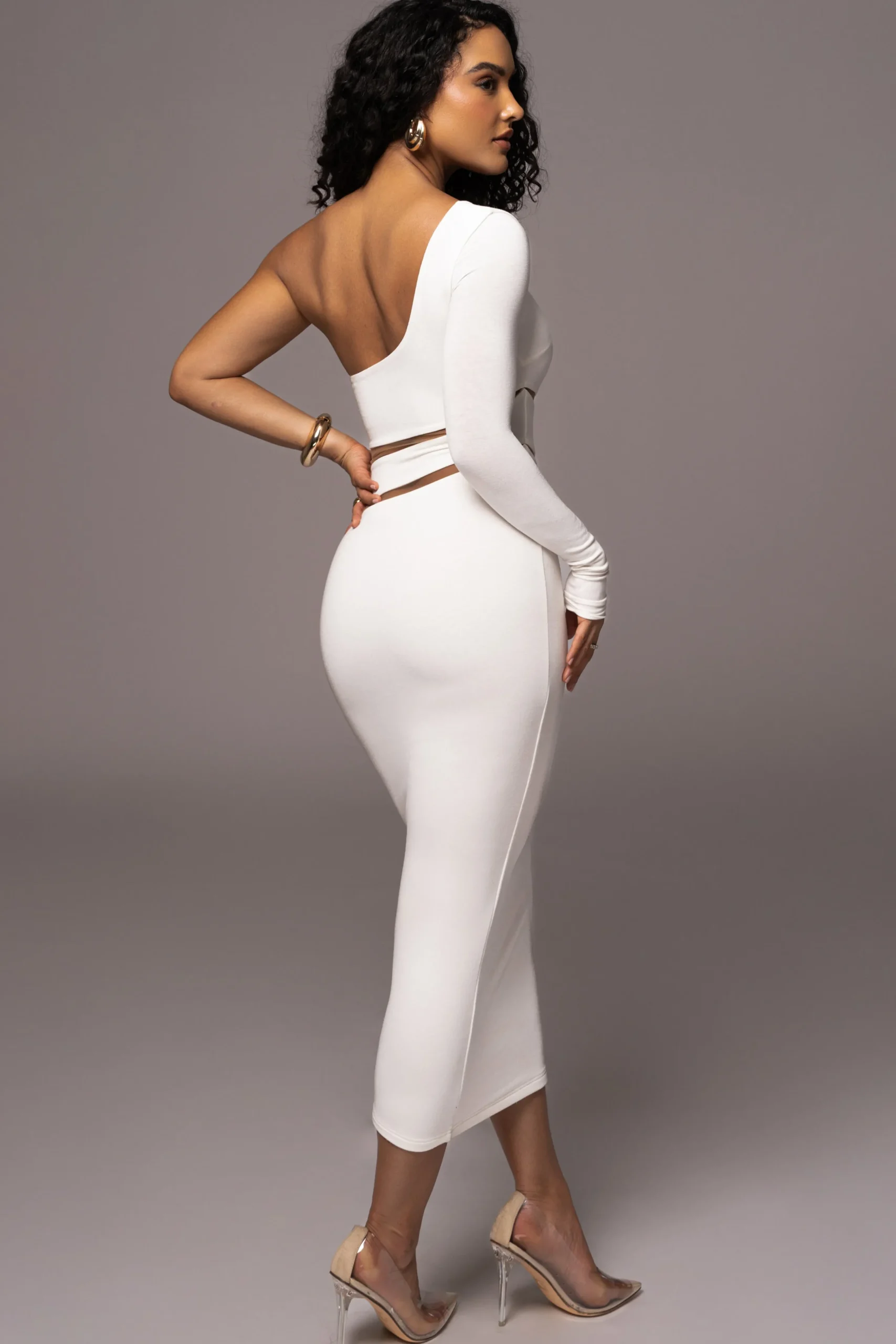 ivory_chase_the_night_one_8.webp JLUXLABEL Ivory Chase The Night One Shoulder Dress