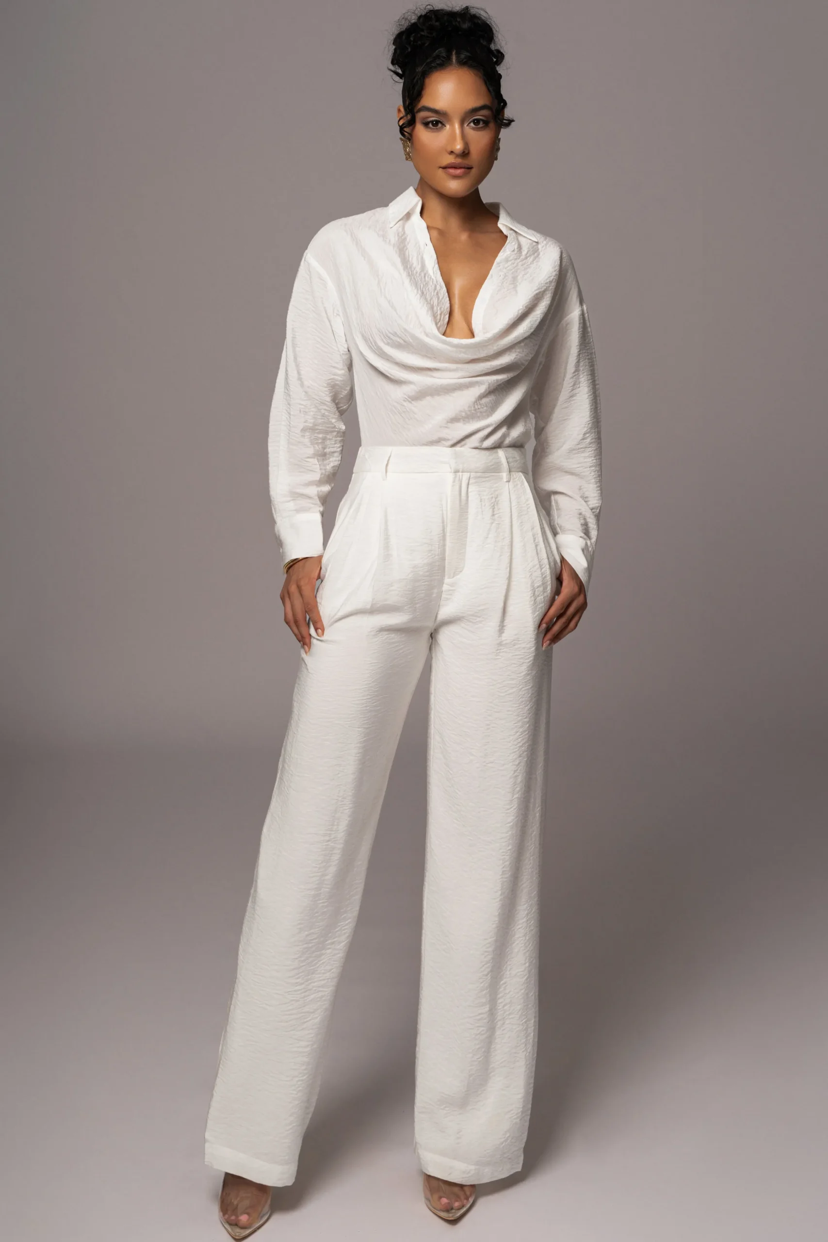 ivory_drew_crinkled_trous_1.webp JLUXLABEL Ivory Drew Crinkled Trousers