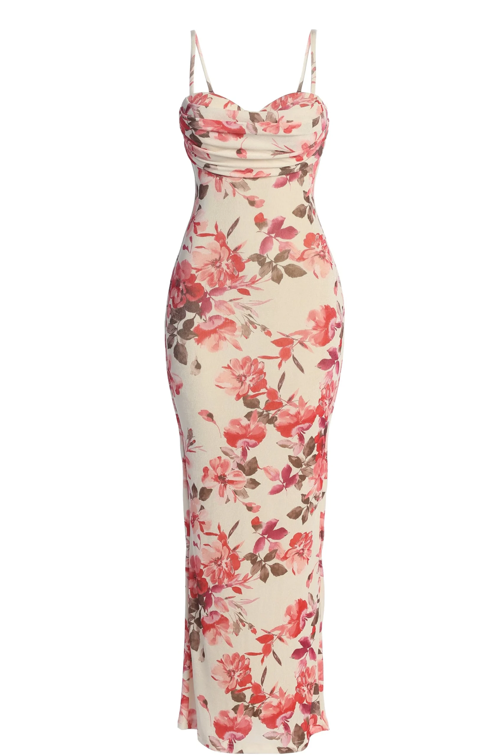 ivory_floral_slinky_visio_2.webp JLUXLABEL Ivory Floral Slinky Visions Of You Maxi Dress