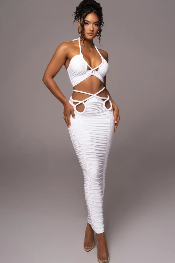 JLUXLABEL Ivory Go The Distance Skirt Set