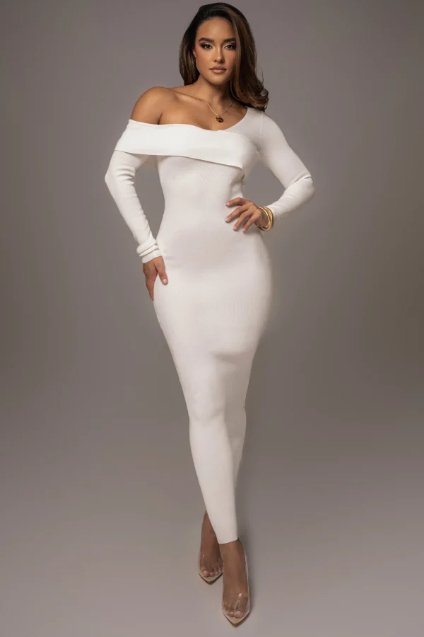 JLUXLABEL Ivory Harper Knit Maxi Dress