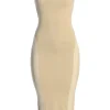 JLUXLABEL Ivory Ivone Asymmetrical Midi Dress