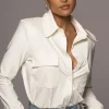 JLUXLABEL Ivory Jaxson Button Up