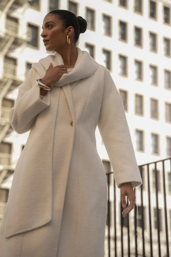 JLUXLABEL Ivory Jonah Coat
