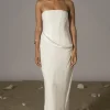 JLUXLABEL Ivory Journey Linen Maxi Dress