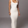 JLUXLABEL Ivory Karolina Knit Maxi Dress