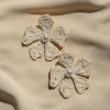 JLUXLABEL Ivory Lexa Flower Earrings