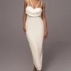 JLUXLABEL Ivory Linen Visions Of You Dress