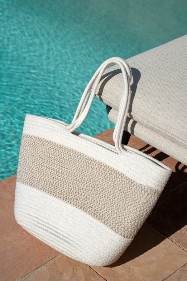 JLUXLABEL Ivory Mar De Luz Tote Bag