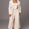 JLUXLABEL Ivory Maxinne Knit Coat