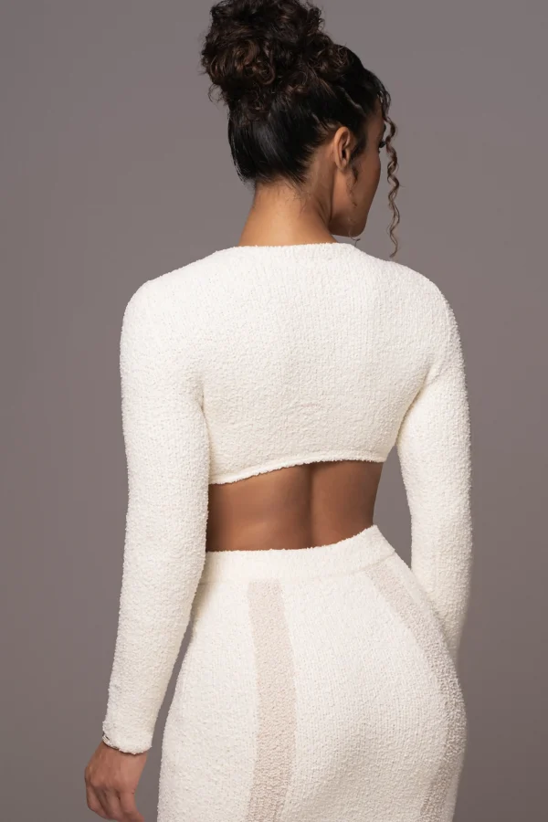 JLUXLABEL Ivory Moments Sweater Knit Skirt Set