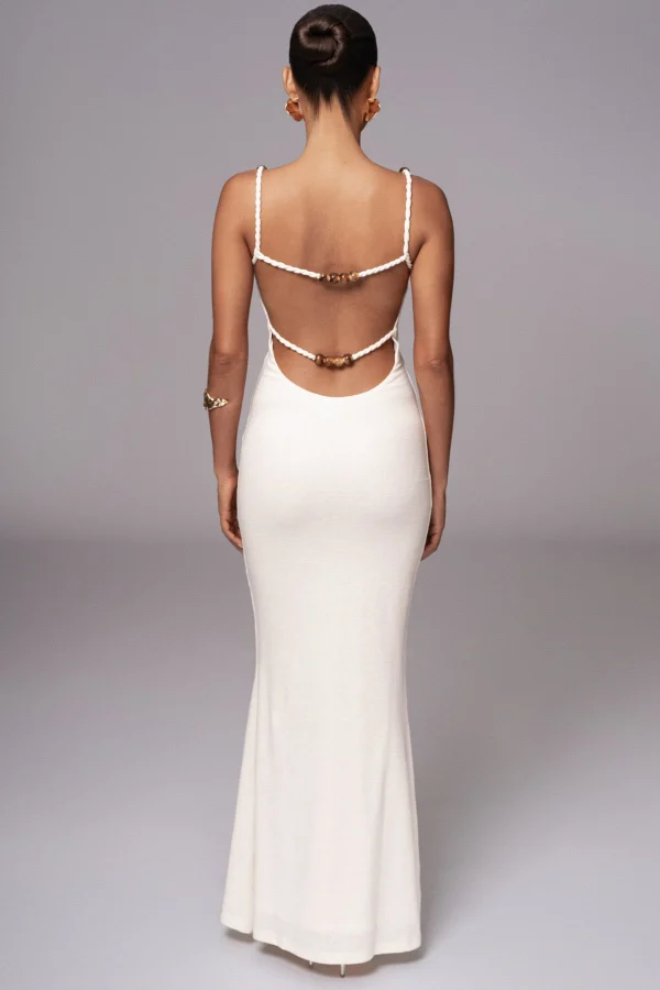 JLUXLABEL Ivory Nautical Escape Maxi Dress