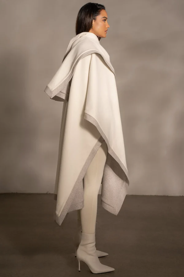 JLUXLABEL Ivory Park City Reversible Shawl