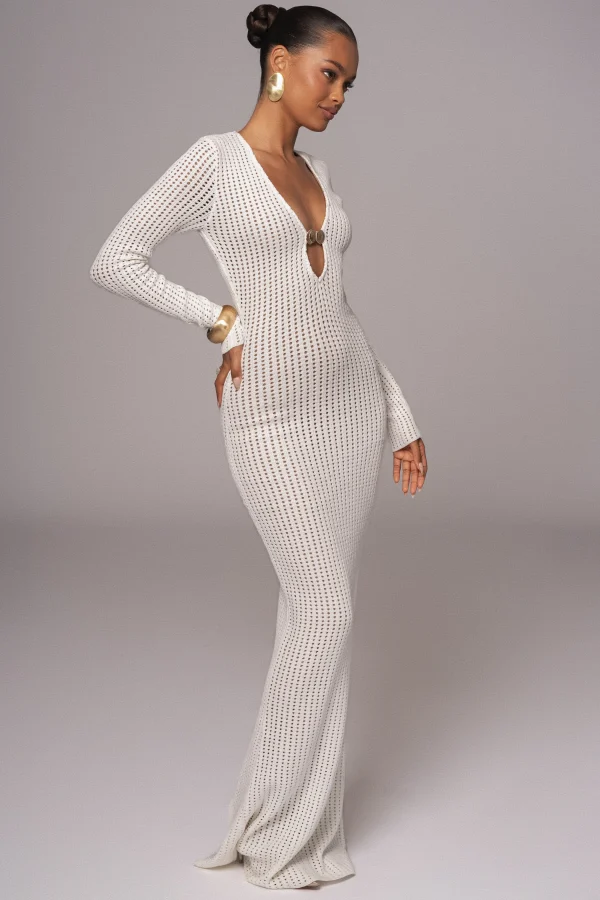JLUXLABEL Ivory Sol Sweater Knit Dress