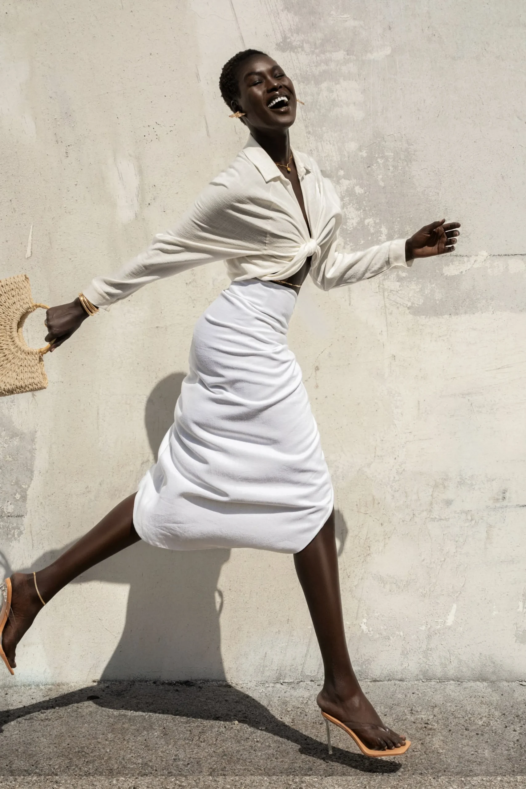 ivory_spring_ruched_linen_8.webp JLUXLABEL Ivory Spring Ruched Linen Skirt