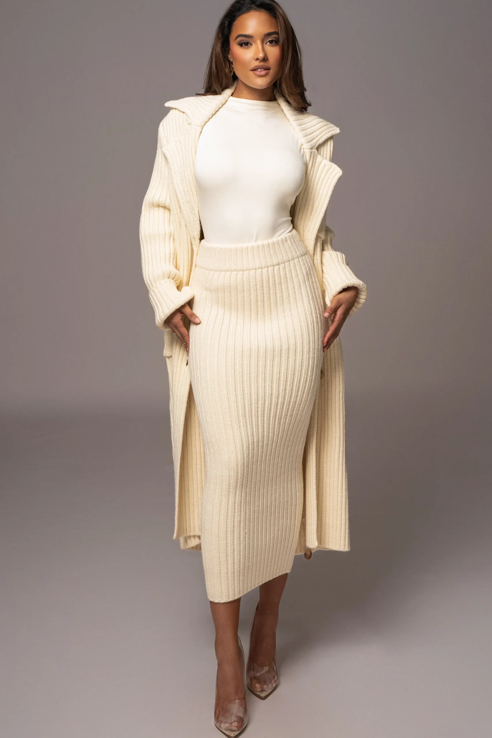 ivory_take_me_home_ribbed_3.webp JLUXLABEL Ivory Take Me Home Ribbed Skirt