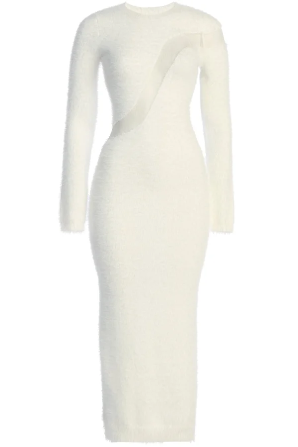 JLUXLABEL Ivory Toni Knit Maxi Dress