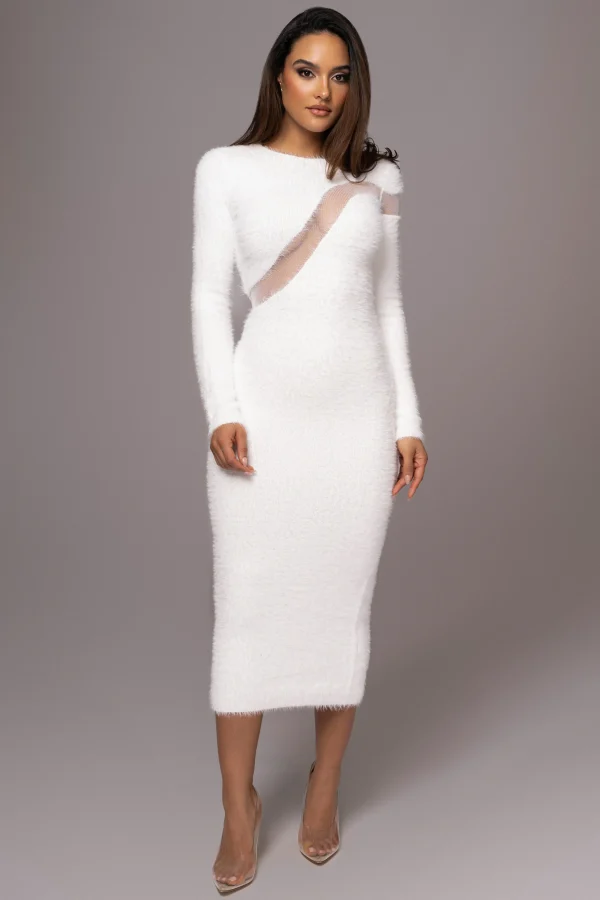 JLUXLABEL Ivory Toni Knit Maxi Dress