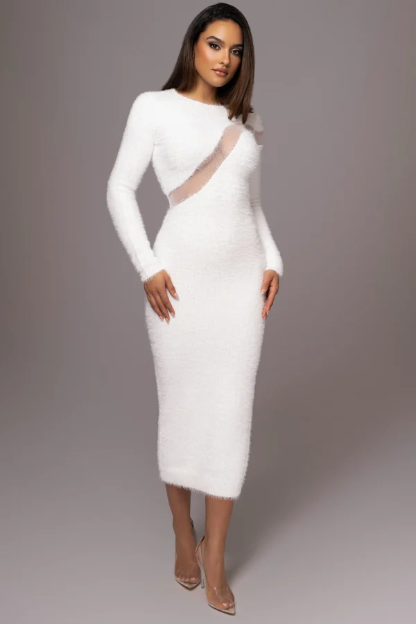 JLUXLABEL Ivory Toni Knit Maxi Dress