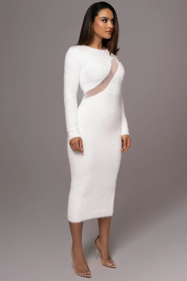 JLUXLABEL Ivory Toni Knit Maxi Dress