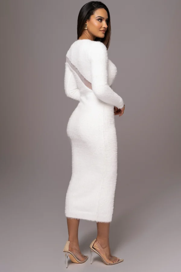 JLUXLABEL Ivory Toni Knit Maxi Dress