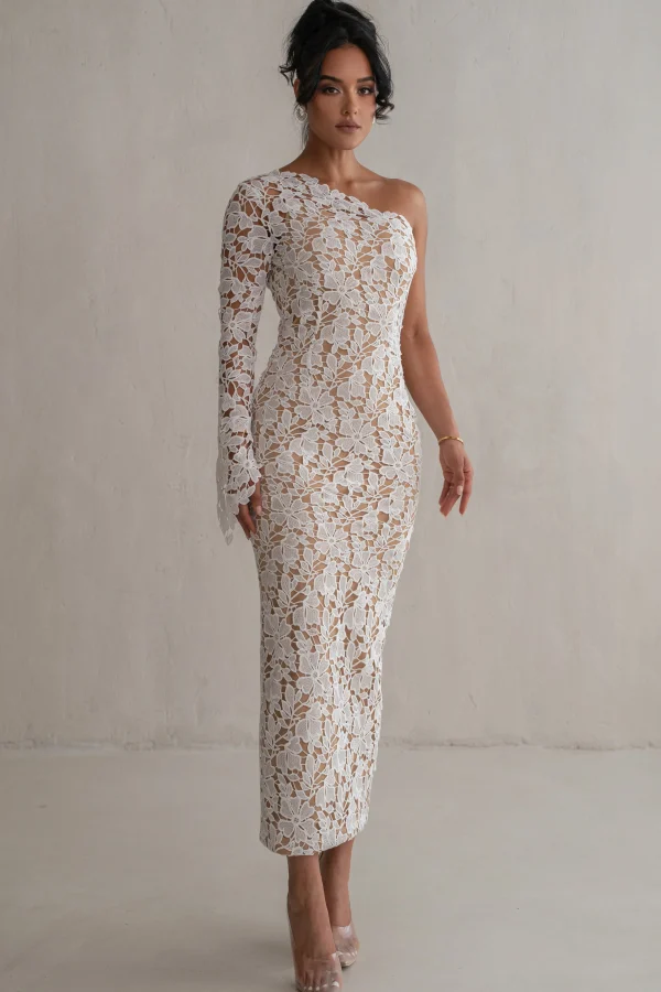 JLUXLABEL Ivory True Love Lace Dress