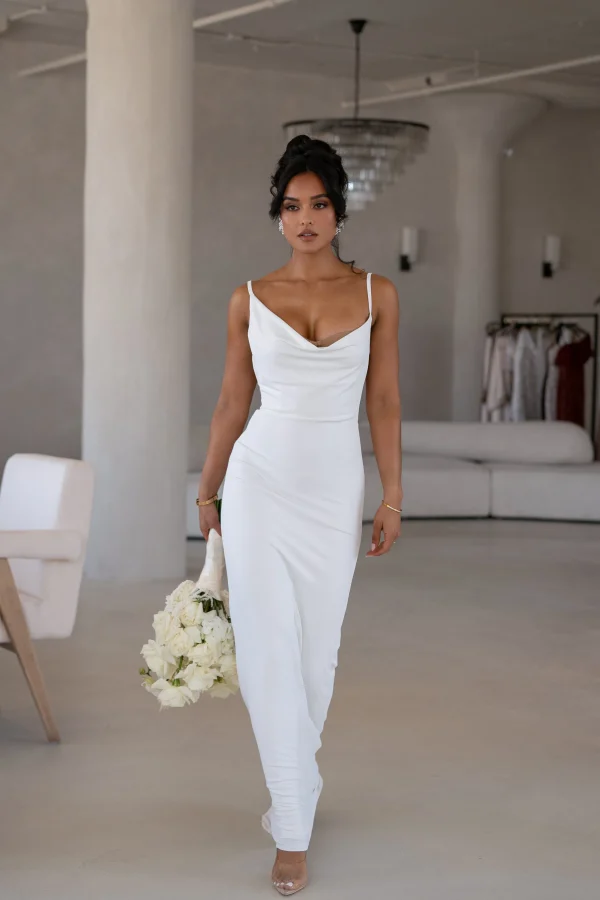 JLUXLABEL Ivory Until Forever Maxi Dress