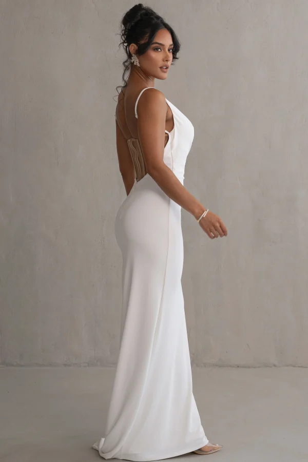 JLUXLABEL Ivory Until Forever Maxi Dress