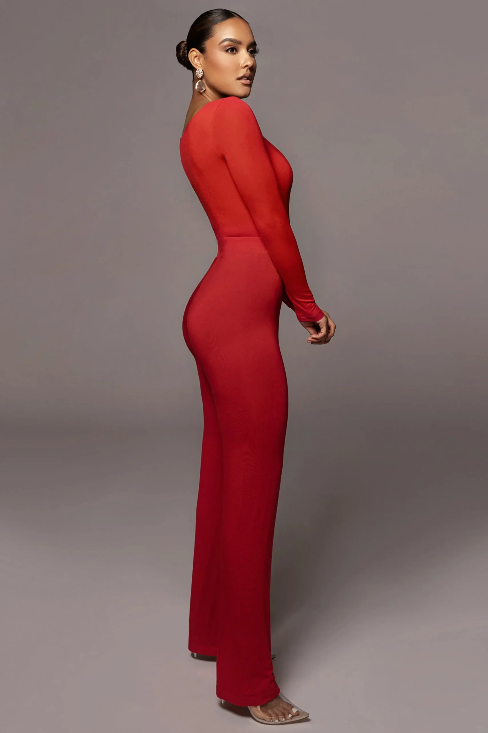jluxbasix_red_bethie_scoo_6.webp JLUXLABEL Jluxbasix Red Bethie Scoop Long Sleeve Bodysuit