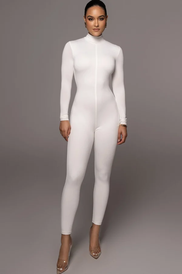 JLUXLABEL Jluxbasix White Raisa Jumpsuit