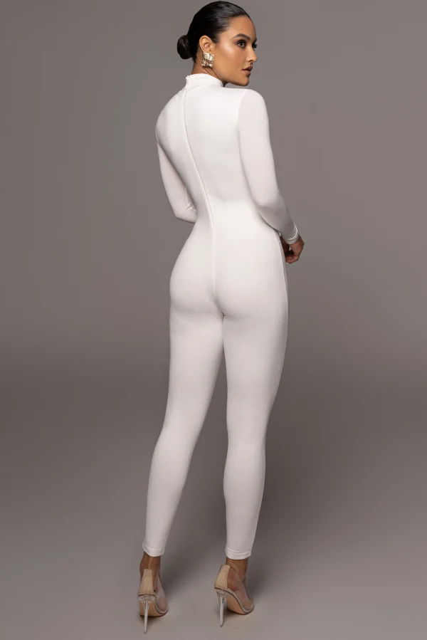 JLUXLABEL Jluxbasix White Raisa Jumpsuit