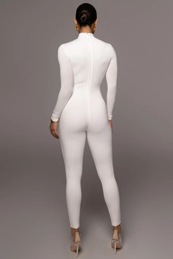 JLUXLABEL Jluxbasix White Raisa Jumpsuit