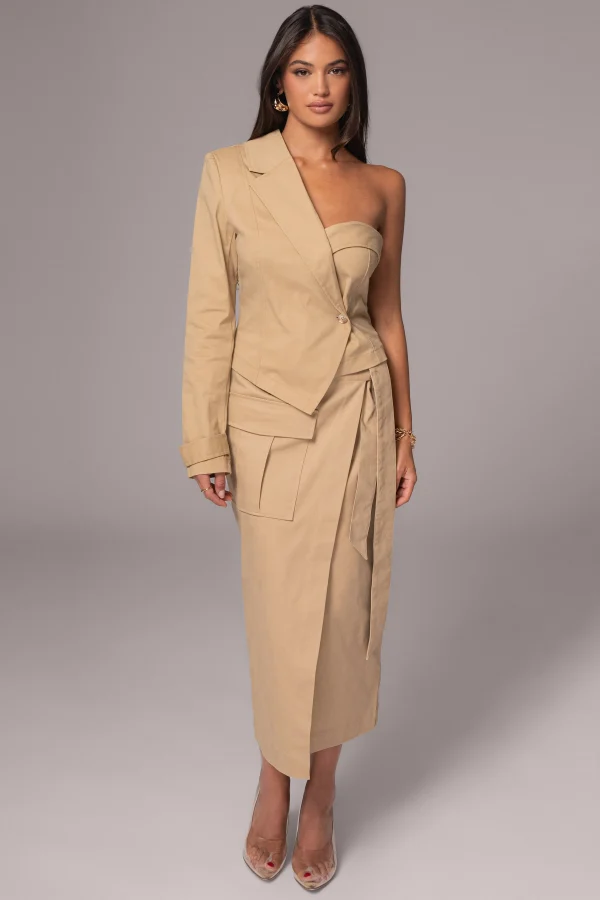 JLUXLABEL Khaki City Life Cargo Skirt